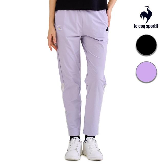 【LE COQ SPORTIF 公雞】官方直營 平織運動長褲 女款-2色-LWV82672