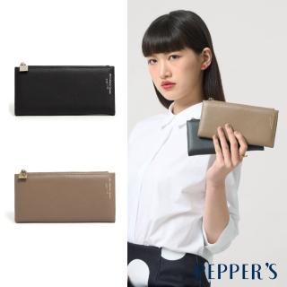【PEPPER’S】CUBE 牛皮對折薄長夾