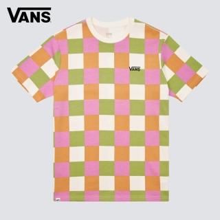 【VANS 官方旗艦】Checker 女款彩色棋盤格短袖T恤