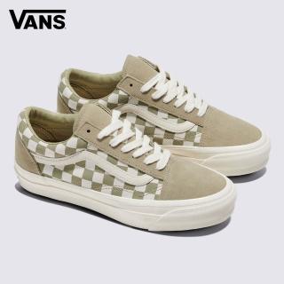 【VANS 官方旗艦】MTE Old Skool 男女款卡其色棋盤格滑板鞋