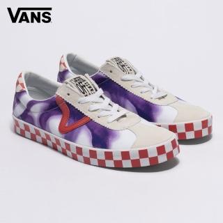 【VANS 官方旗艦】THE MUSEUM VISITOR Sport Low 男女款白色/紫色滑板鞋