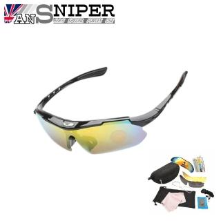 【ansniper】SP-0868A全配8件式抗UV藍光偏光高畫質戶外運動鏡組(自行車/路跑/開車/戶外/釣魚)