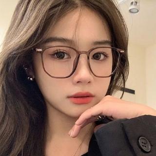 【KT DADA】方框眼鏡 眼鏡 眼鏡框 女生眼鏡 無度數眼鏡 素顏眼鏡 大框眼鏡 防藍光 近視眼鏡 小臉眼鏡