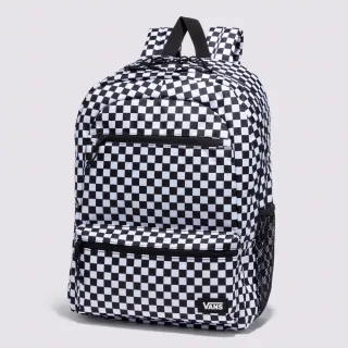 【VANS 官方旗艦】Back to School 男女款黑白色棋盤格後背包