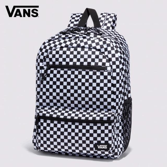 【VANS 官方旗艦】Back to School 男女款黑白色棋盤格後背包