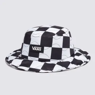 【VANS 官方旗艦】Quilted Check 黑白色棋盤格漁夫帽