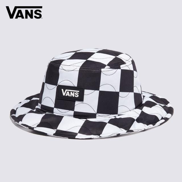 【VANS 官方旗艦】Quilted Check 男女款黑白色棋盤格漁夫帽