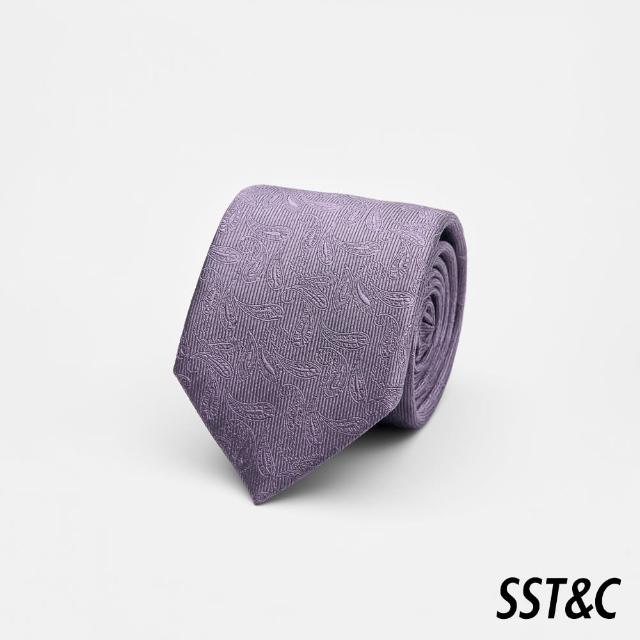 【SST&C】紫色變形蟲窄版領帶00362502038(新品上市)
