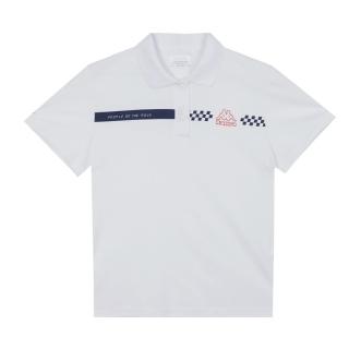 【KAPPA】義大利時尚吸濕排汗女性短袖POLO(白 33233BW001)