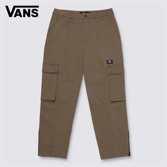 【VANS】官方旗艦 Zipper Hem 卡其色工裝長褲