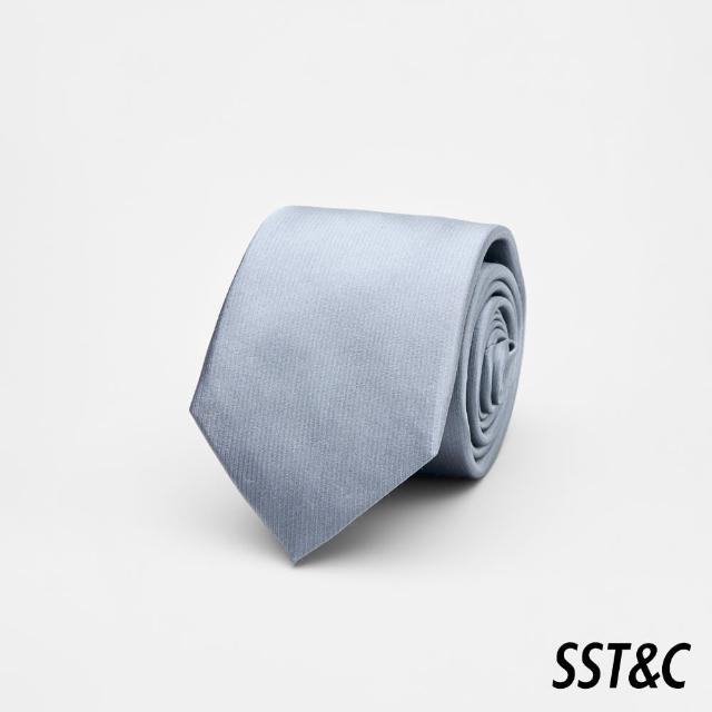 【SST&C】銀灰素面窄版領帶00362502046(新品上市)