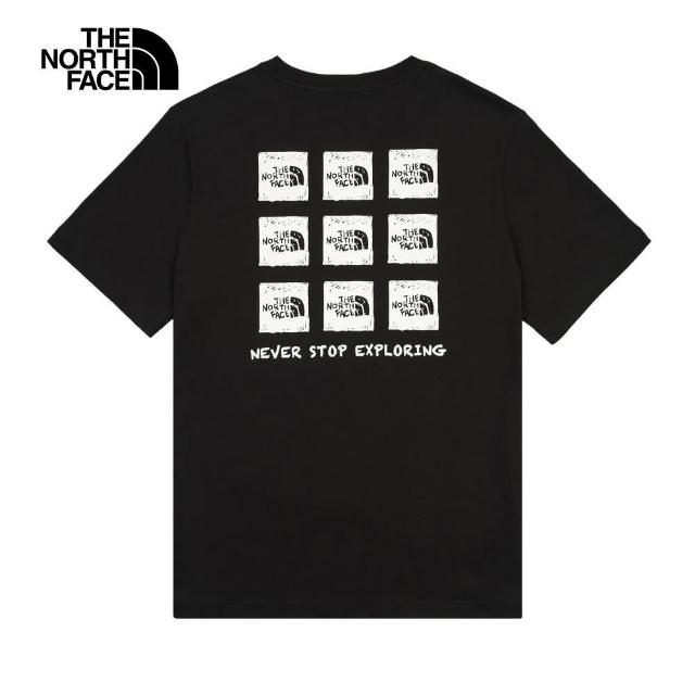 【The North Face】TNF  印花短袖T恤 U REG NOVELTY NSE BOX LOGO SS TEE GRAPHI 男 女 黑(NF0A8EY8JK3)