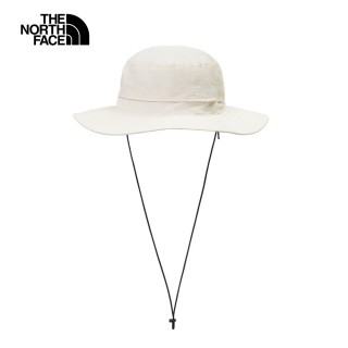 【The North Face】TNF 休閒 UPF防曬漁夫帽 HORIZON BREEZE BRIMMER HAT 中 米白(NF0A5FX6QLI)