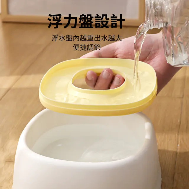 【Ancoy】不濕嘴 防滑寵物漂浮水碗 防濺水寵物飲水機 貓咪狗狗喝水飲水碗 出水量可調飲水器 寵物用品(1.5L)