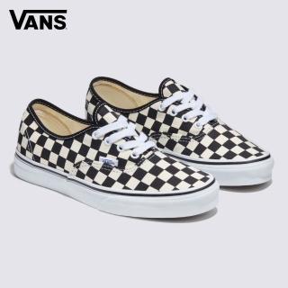【VANS 官方旗艦】Authentic 男女款黑白色棋盤格滑板鞋