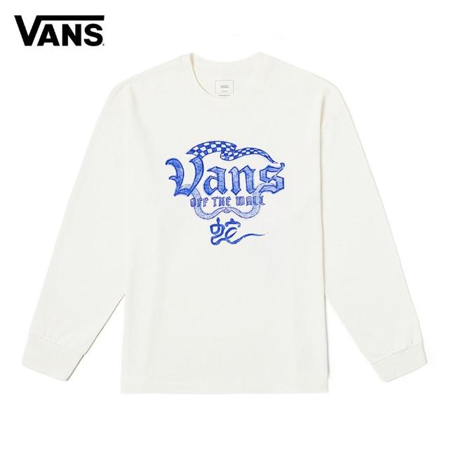 【VANS 官方旗艦】蛇年限定系列 男女款米白色長袖T恤