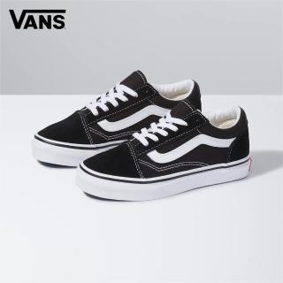 【VANS 官方旗艦】Old Skool 中童款黑白色滑板鞋(童鞋)