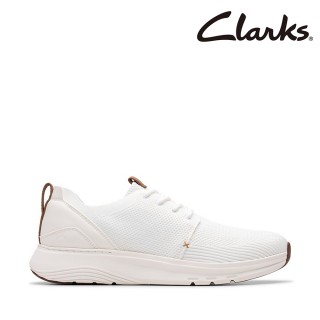 【Clarks】男鞋 Motion Trek MX 高彈力織物面拼接皮革後跟休閒鞋(CLM81985C)