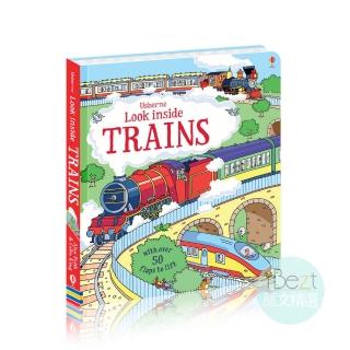 【iBezT】Look Inside Trains(Usborne知識百科翻翻書)