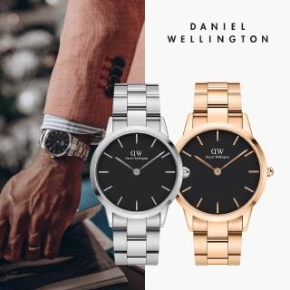 【Daniel Wellington】DW 手錶 Iconic 系列 36mm/40mm 精鋼錶/黑膠腕錶(共10款任選)
