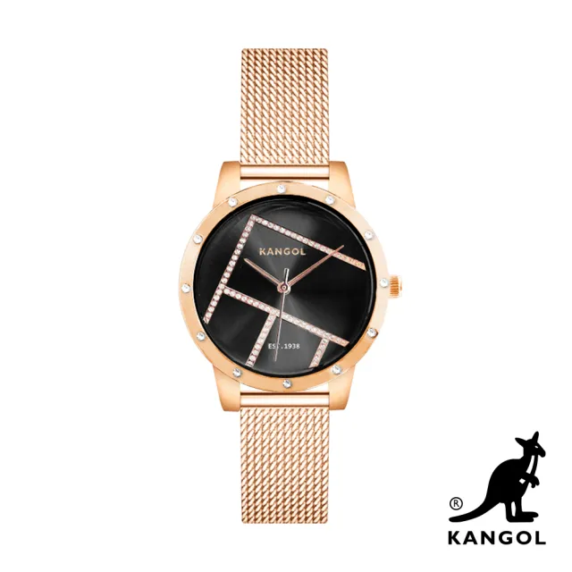 【KANGOL】下單登記贈100MO幣│英國袋鼠 最新優雅晶鑽錶/手錶/腕錶(多款任選)