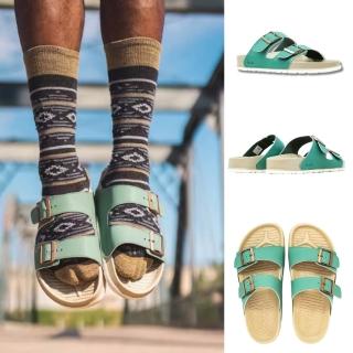 【People Footwear】加拿大休閒鞋 防水鞋 涼鞋 平底鞋 拖鞋(LENNON HERITAGE 藍儂經典版 蕨青銅/ 棕白色)