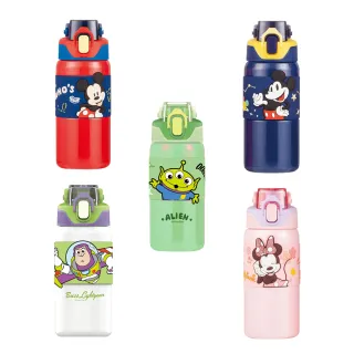 【Disney 迪士尼】Disney系列直飲保溫瓶450ml(迪士尼 直飲水杯 吸管水杯 兒童水壺 保溫瓶 保溫杯)