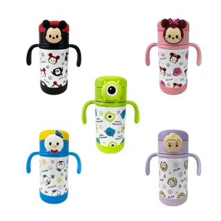 【Disney 迪士尼】Disney系列保溫瓶把手款280ml(迪士尼 直飲水杯 吸管水杯 兒童水壺 保溫瓶 保溫杯)