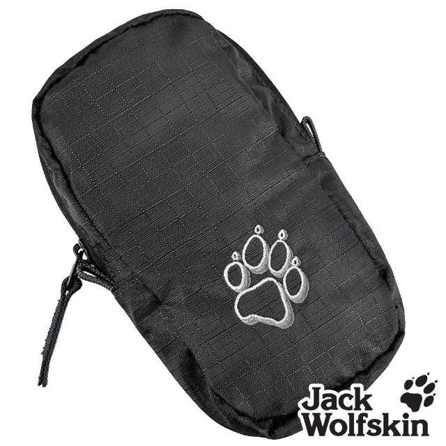【Jack wolfskin 飛狼】Molle Pouch 多功能手機吊掛包 旅行隨身包(灰黑)