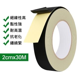 【臺灣霓虹】20mm黑色醋酸布絕緣膠帶30M(透過SGS認證)