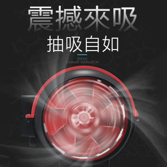 6吋排風扇 管道風機 雙接管排風扇(110V單速插頭款+純銅電機排風扇)