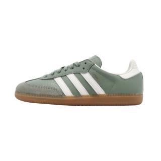 【adidas 愛迪達】Samba OG W 女鞋 德訓鞋 綠 抹茶綠 白 復古 麂皮 膠底 薄荷綠 IE7011