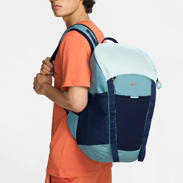 【NIKE 耐吉】後背包 Hike BKPK 藍 可調背帶 襯墊 雙肩包 背包 登山包 包包 27L(DJ9677-464)