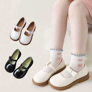 【Baby 童衣】兒童皮鞋 立體蝴蝶結皮鞋 表演娃娃鞋 禮服公主鞋 女童黑白皮鞋 花童鞋 11837(共２色)