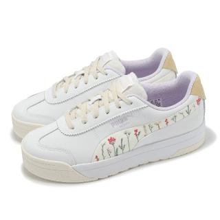【PUMA】休閒鞋 Roma Feminine Secret G Wns 女鞋 白 米白 花卉 刺繡 微厚底(401675-01)