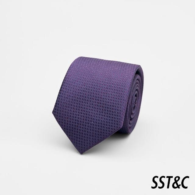 【SST&C】紫色紋理窄版領帶00362502030(新品上市)