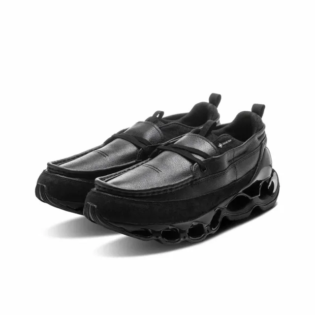 【MIZUNO 美津濃】Mizuno Wave Prophecy Moc Gore-Tex Black 黑色 D1GD240601(防水皮革 男鞋 休閒鞋)