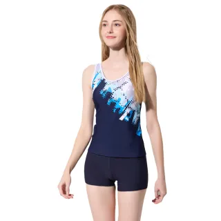 【Summer Love 夏之戀】大女長版二件式泳衣(S25714)