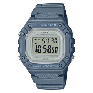【CASIO 卡西歐】W-218HC-2A 方形色彩數位電子錶(學生 運動首選)