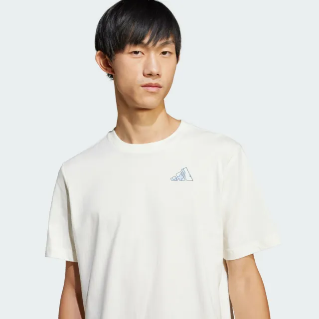 【adidas 愛迪達】M C Earth M Tee 男女 T恤 運動上衣 休閒短袖 白 亞版(JI6756)