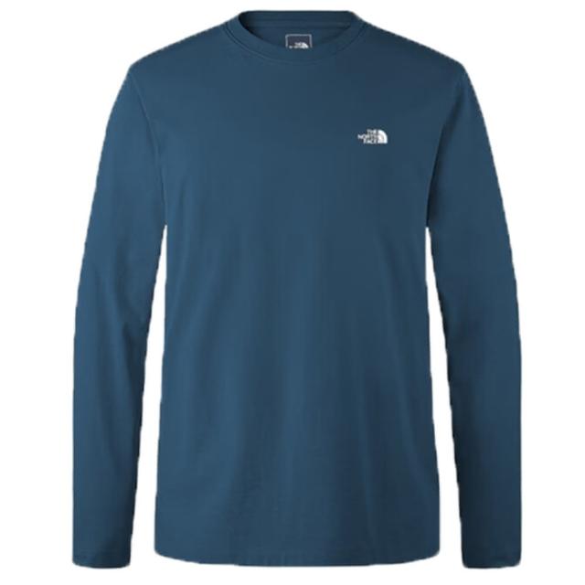 【The North Face】北臉 長袖上衣 男 M BOX NSE LS RLX TEE 藍 NF0A8AT81NO