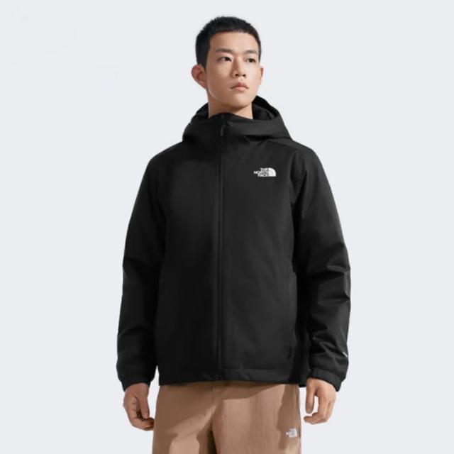 【The North Face】北臉 外套 男 運動連帽外套 防潑水 M QUEST INSULATED JACKET 黑 NF0A89THKX7