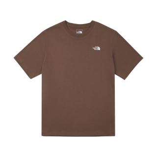 【The North Face】北臉 短袖上衣 男 女 中性 U RLX CORE SMALL LOGO TEE 棕 NF0A8DEV1OI