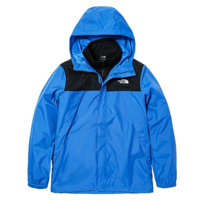 【The North Face】北臉 外套 男 運動連帽外套 防潑水 防風 M ANTORA TRICLIMATE 黑藍 NF0A7W7TTV5