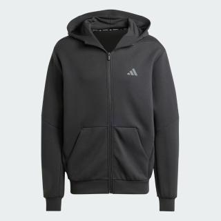 【adidas 愛迪達】D4t Full Zip H 男 連帽外套 運動外套 吸濕排汗 黑 亞版(IY1131)