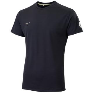 【MIZUNO 美津濃】短袖上衣 男 訓練 慢跑 吸濕排汗 黑 J2TAC00209