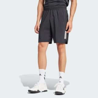 【adidas 愛迪達】短褲 男 運動褲 亞規 CLUB 3STR SHORT 黑 JG3589