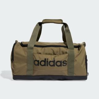 【adidas 愛迪達】手提包 健身包 運動包 旅行袋 旅行小包 LINEAR DUFFEL S 綠 IN6114