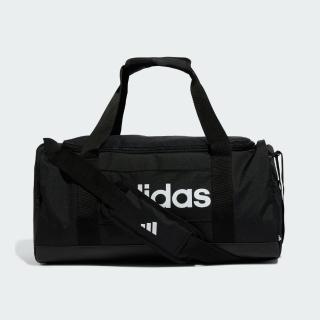 【adidas 愛迪達】手提包 健身包 運動包 旅行袋 旅行小包 LINEAR DUFFEL S 黑 JE8343