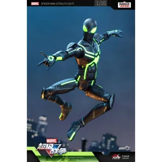 【Beast Kingdom 野獸國】中動 漫威超級戰爭 蜘蛛人 潛行戰衣 7吋可動人偶